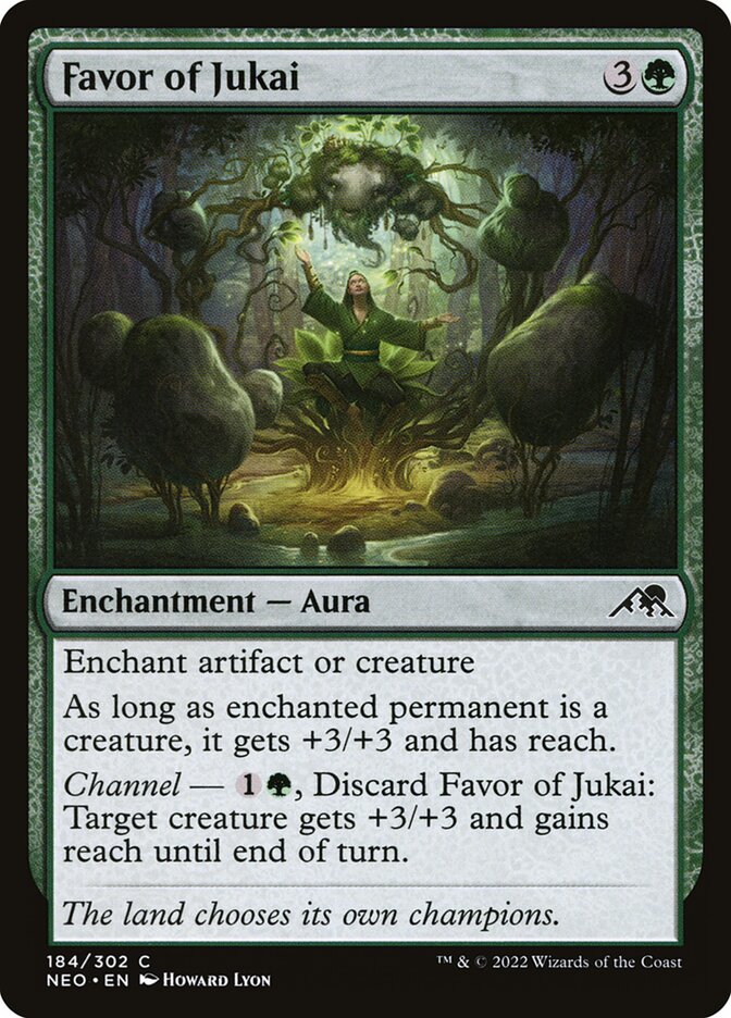 Card Scan of Favor of Jukai | NEO