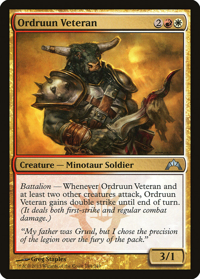 Card Scan of Ordruun Veteran | GTC