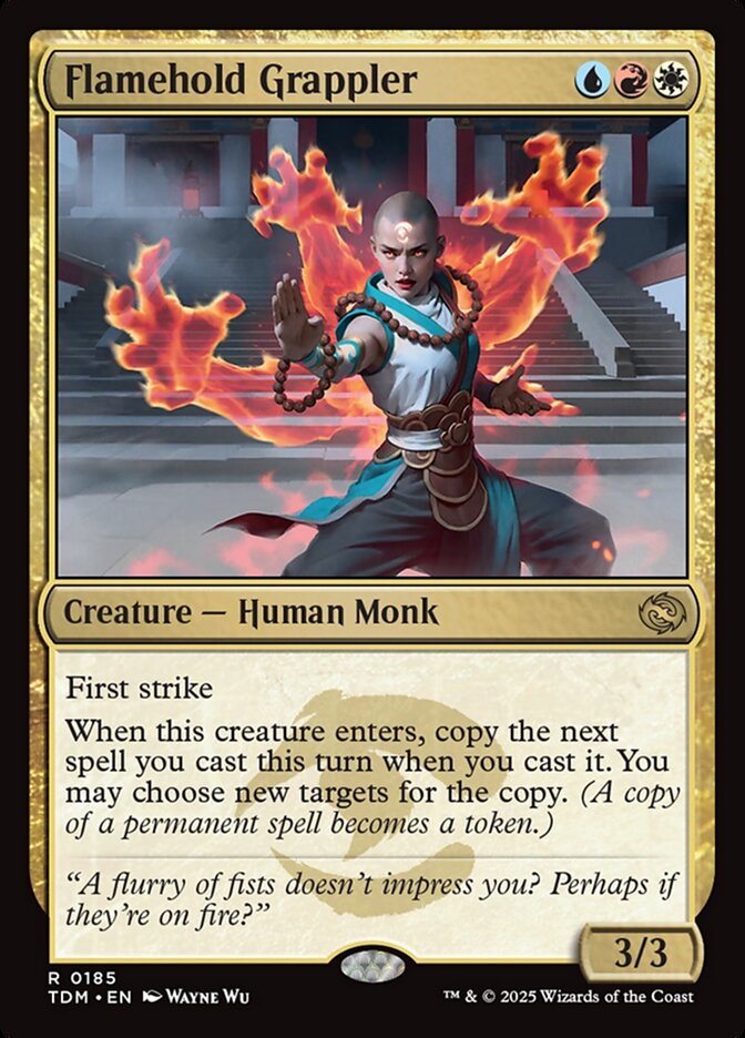 Card Scan of Flamehold Grappler | TDM