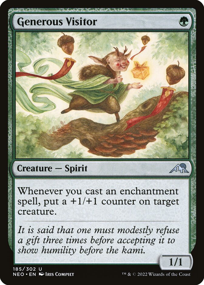 Card Scan of Generous Visitor | NEO