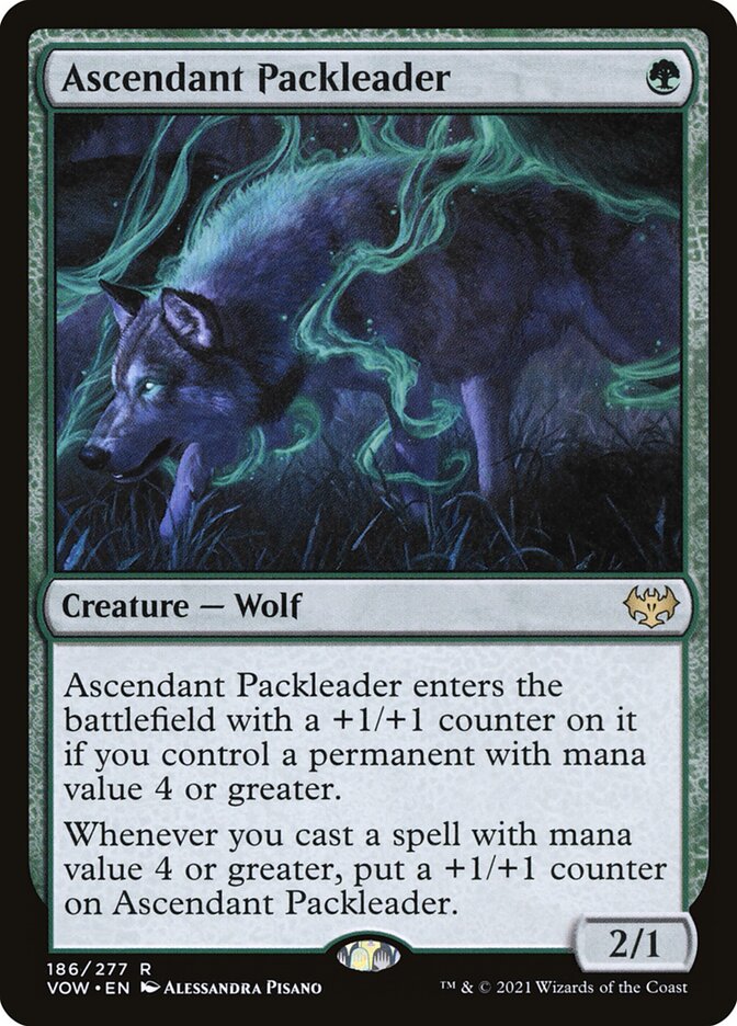 Card Scan of Ascendant Packleader | VOW