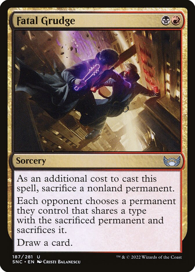 Card Scan of Fatal Grudge | SNC