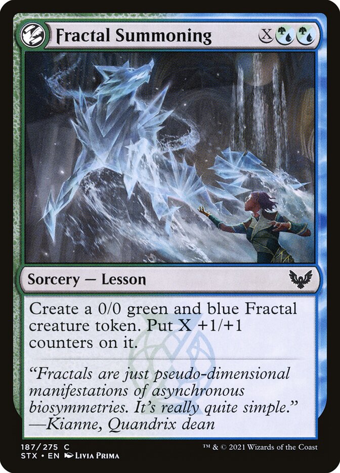 Card Scan of Fractal Summoning | STX