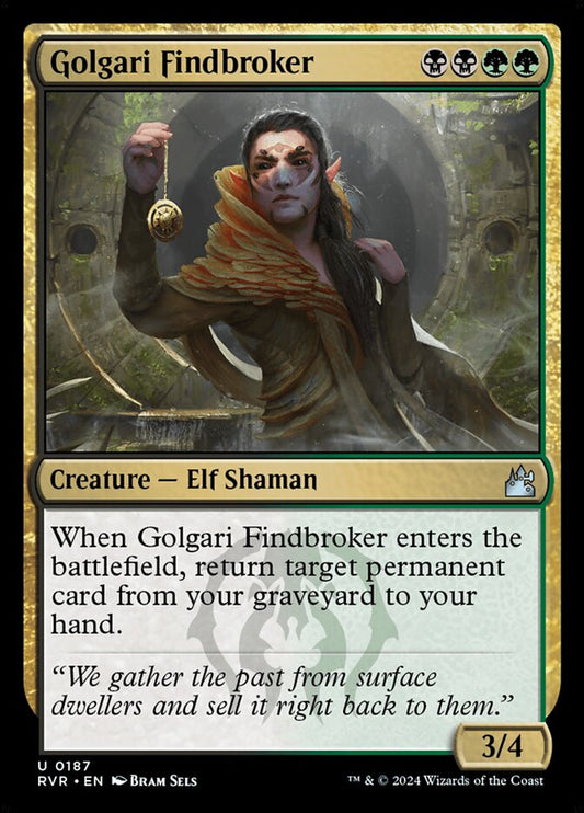 Card Scan of Golgari Findbroker | RVR