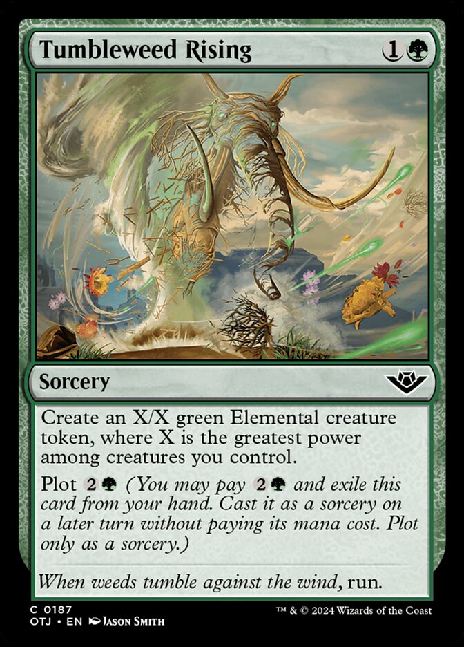 Card Scan of Tumbleweed Rising | OTJ