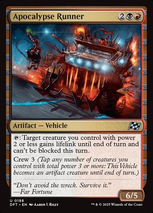 Card Scan of Apocalypse Runner | DFT