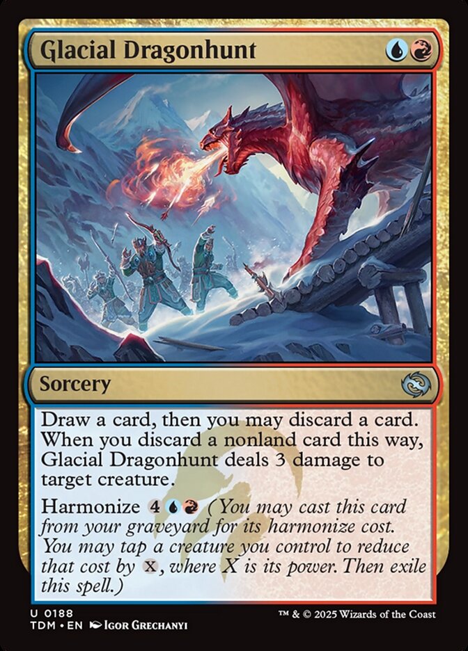 Card Scan of Glacial Dragonhunt | TDM
