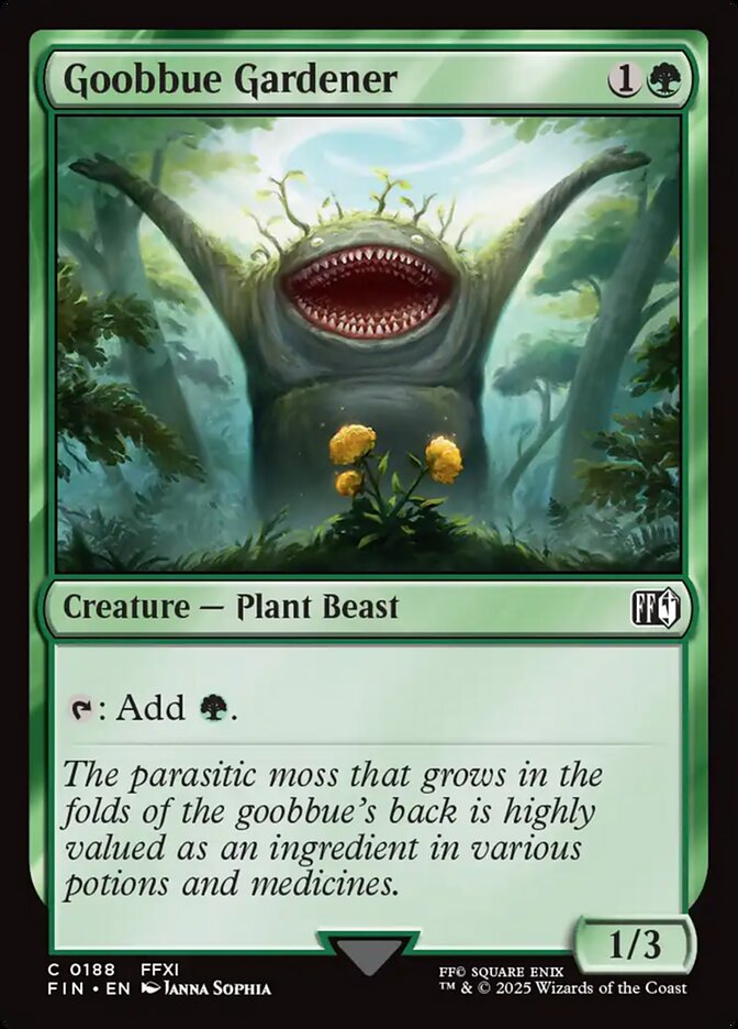 Card Scan of Goobbue Gardener | FIN