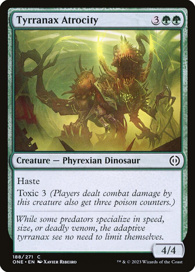 Card Scan of Tyrranax Atrocity | ONE