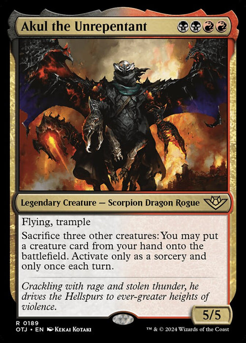 Card Scan of Akul the Unrepentant | OTJ