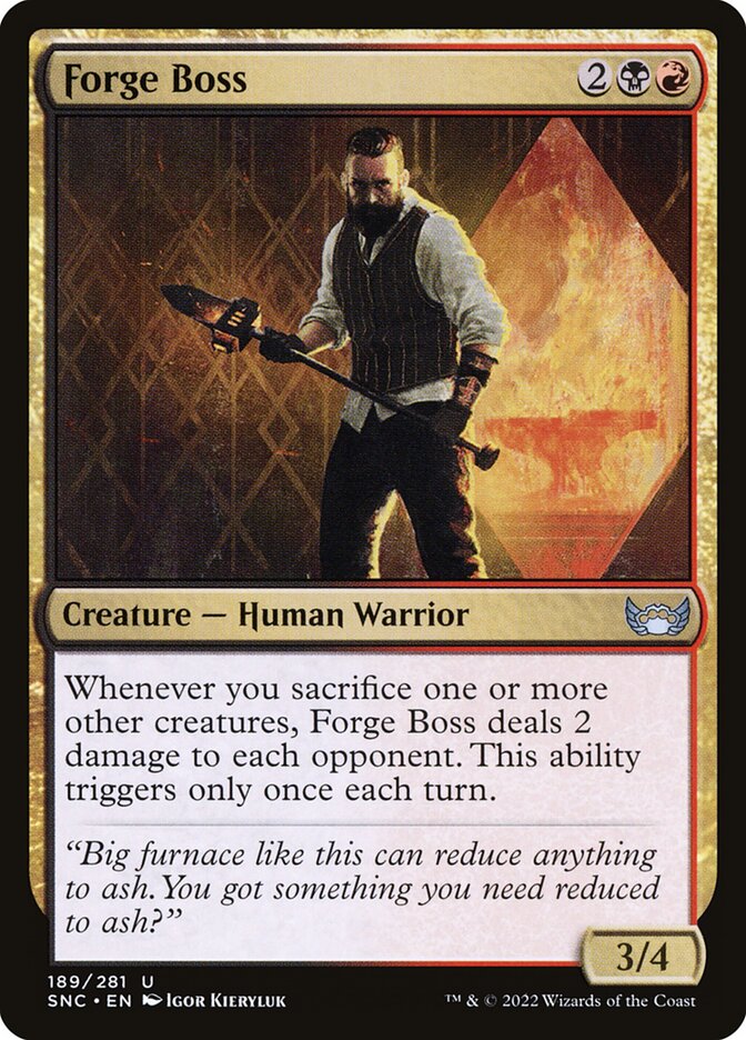 Card Scan of Forge Boss | SNC