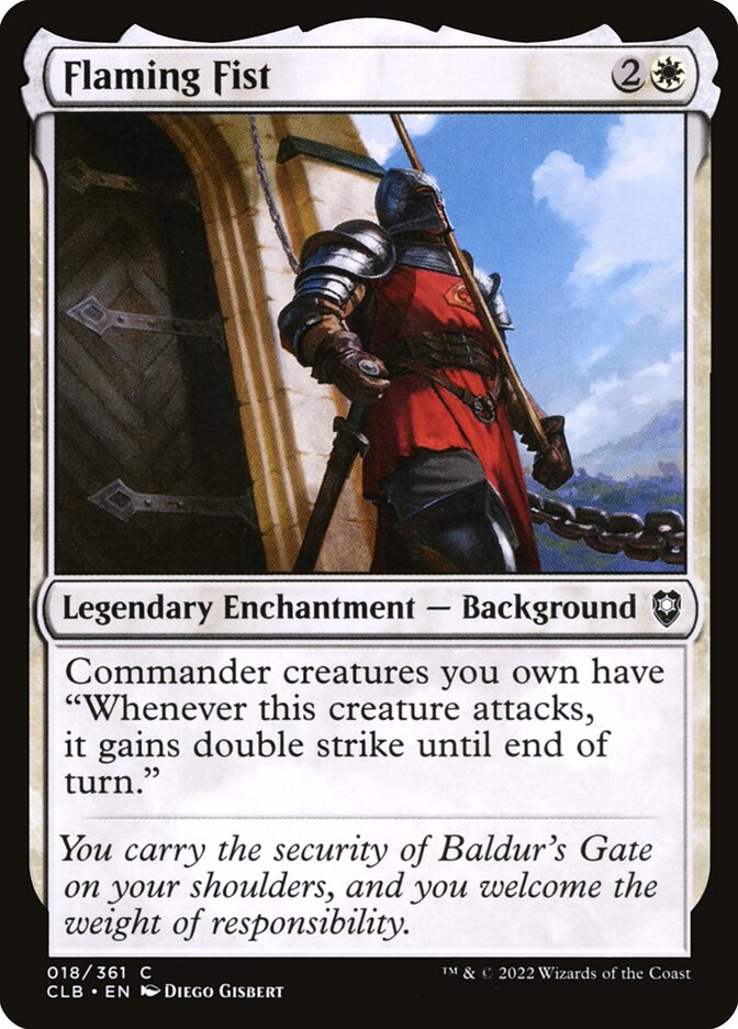 Card Scan of Flaming Fist | CLB