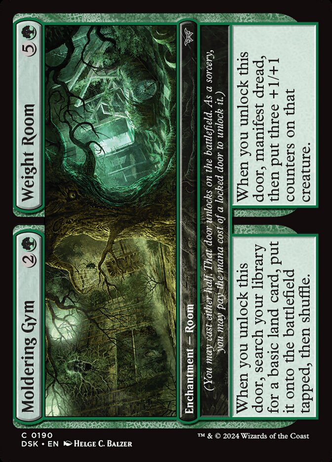 Card Scan of Moldering Gym // Weight Room | DSK