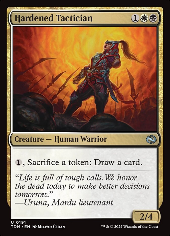Card Scan of Hardened Tactician | TDM
