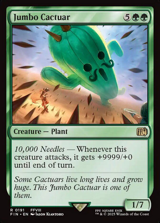 Card Scan of Jumbo Cactuar | FIN