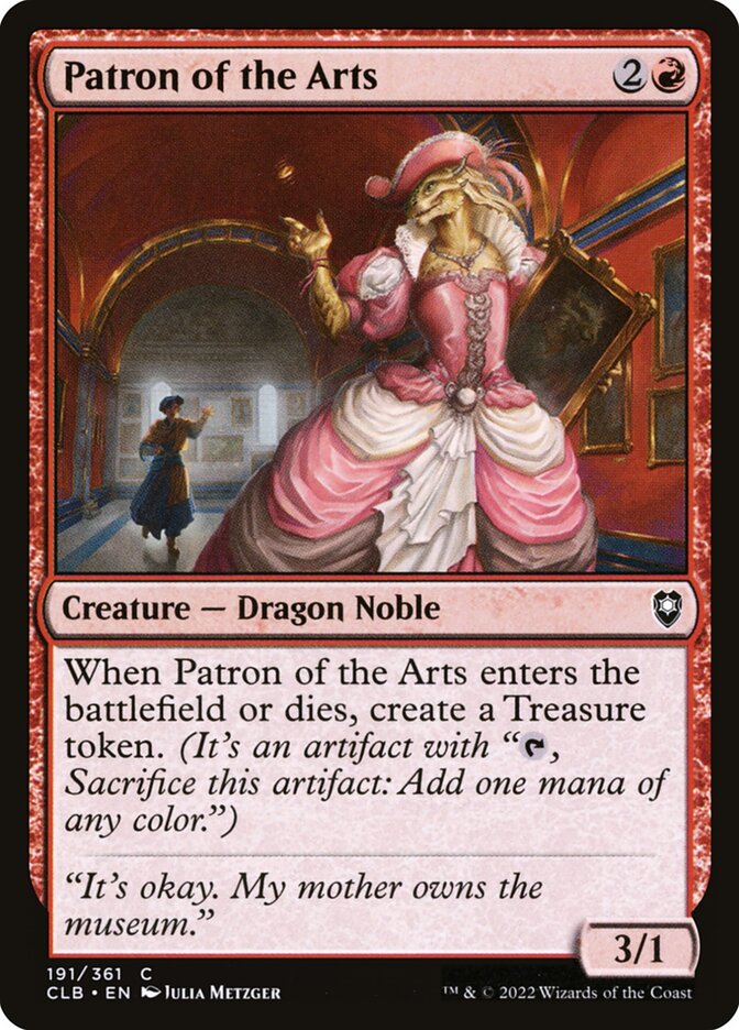 Card Scan of Patron of the Arts | CLB