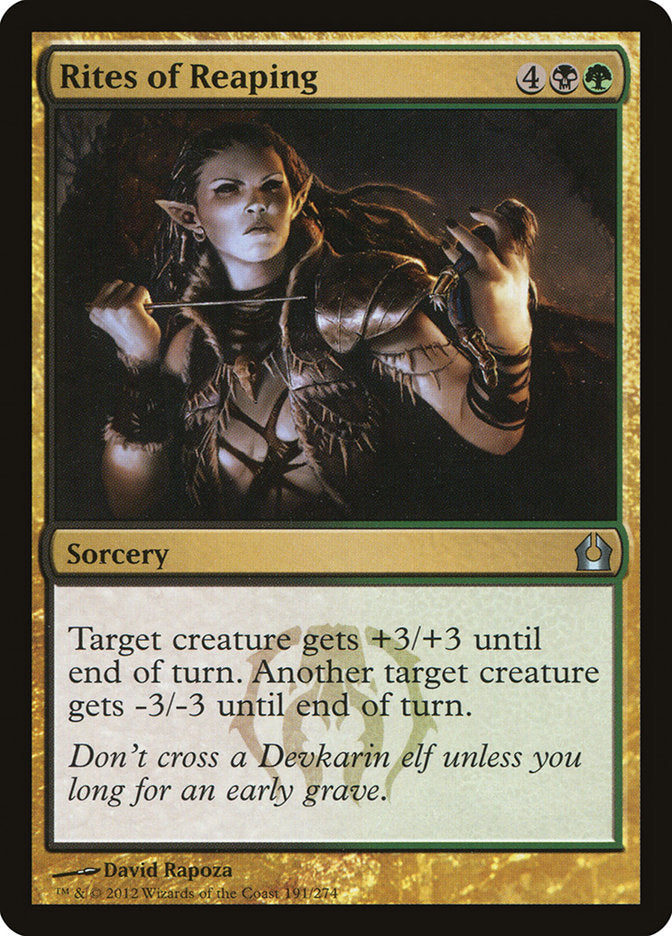 Card Scan of Rites of Reaping | RTR
