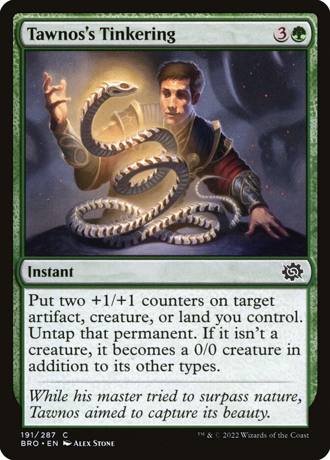 Card Scan of Tawnos's Tinkering | BRO