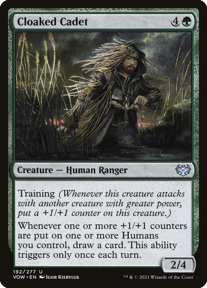 Card Scan of Cloaked Cadet | VOW