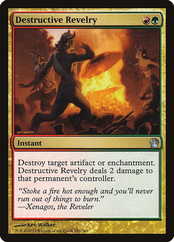 Card Scan of Destructive Revelry | THS