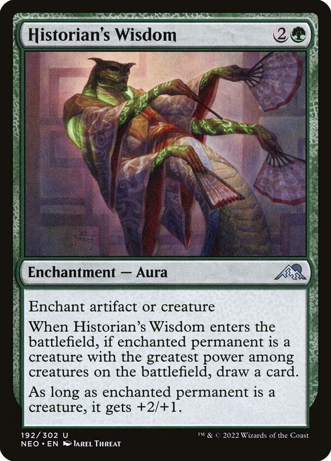 Card Scan of Historian's Wisdom | NEO