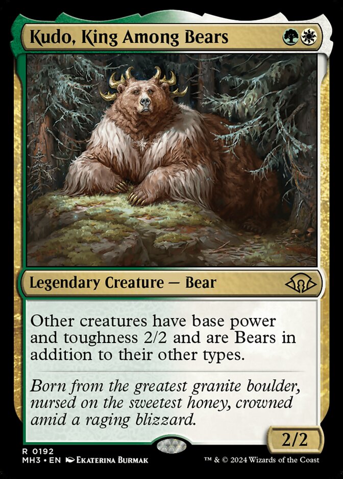 Card Scan of Kudo, King Among Bears | MH3