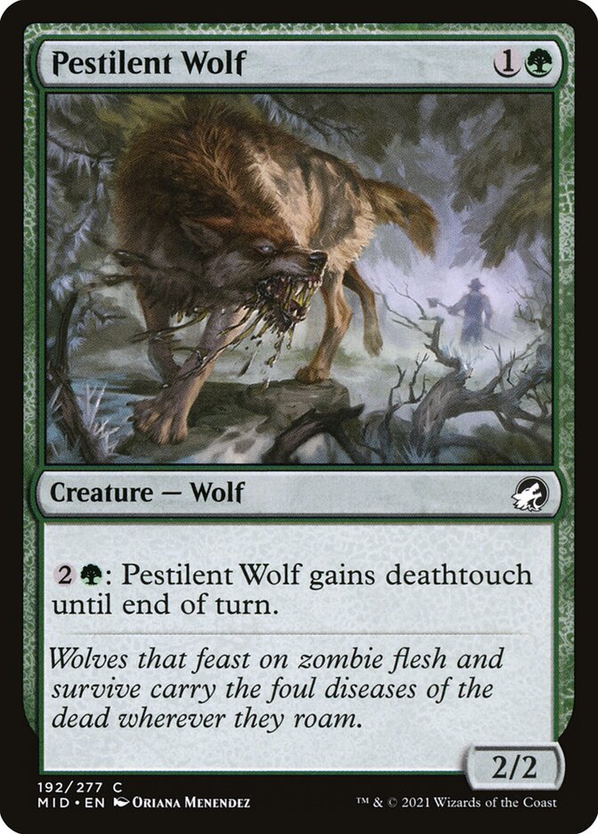 Card Scan of Pestilent Wolf | MID