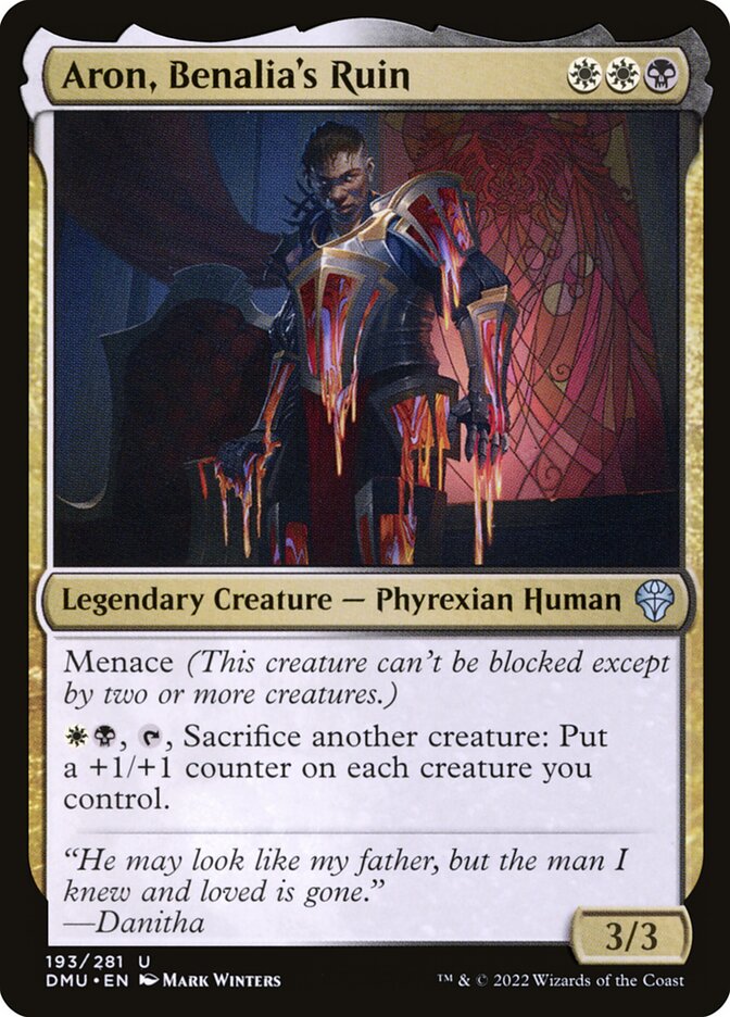 Card Scan of Aron, Benalia's Ruin | DMU