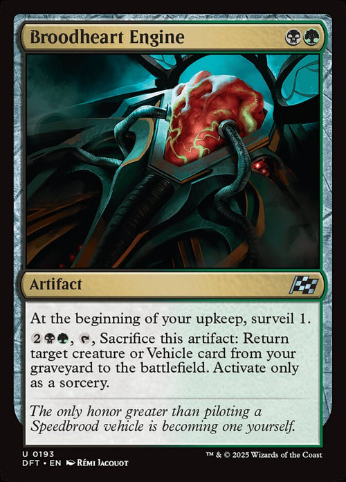 Card Scan of Broodheart Engine | DFT