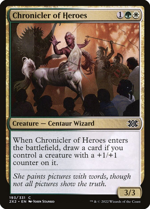 Card Scan of Chronicler of Heroes | 2X2