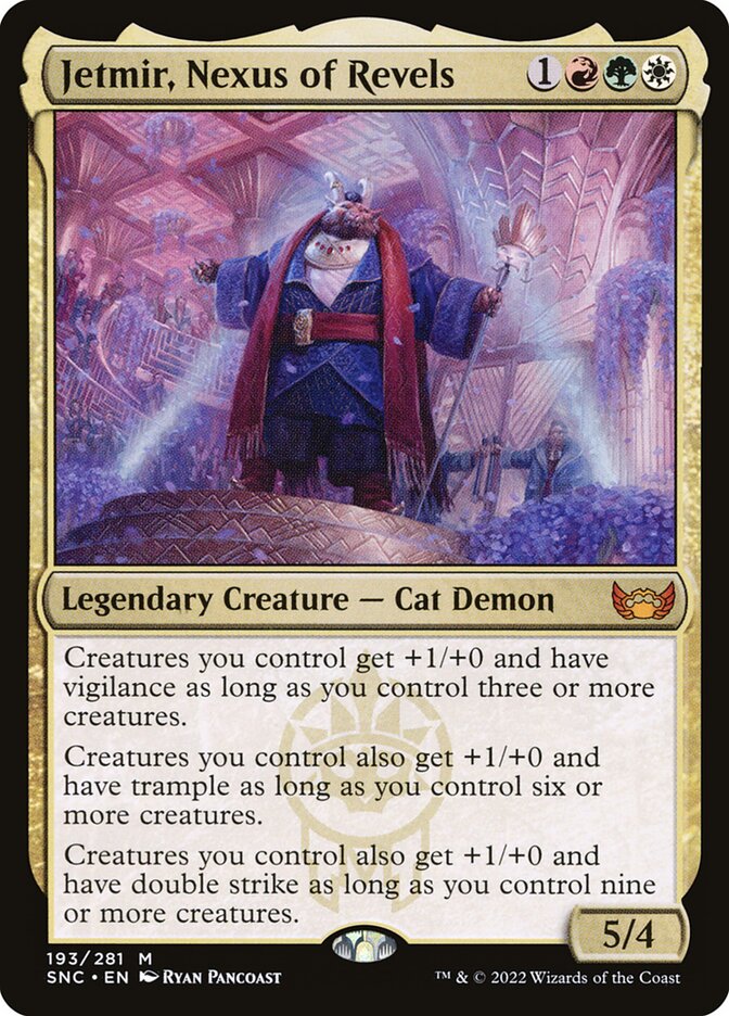 Jetmir, Nexus of Revels | SNC - Card Scan
