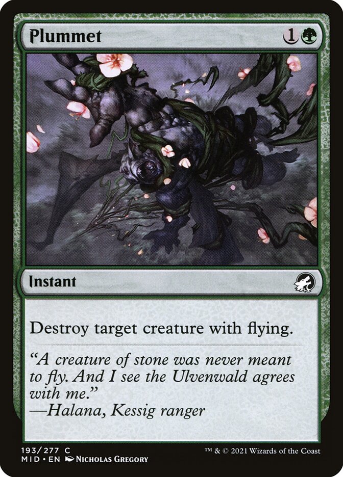 Card Scan of Plummet | MID