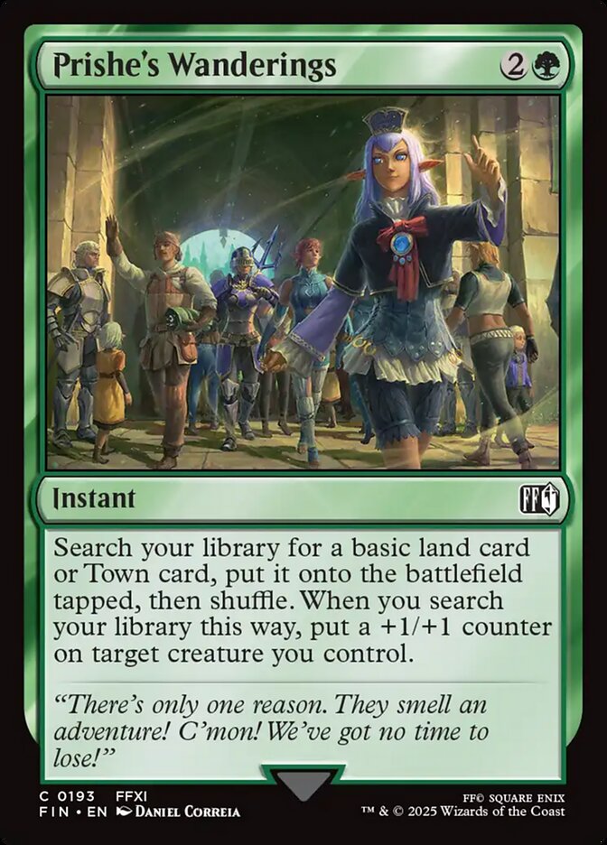 Card Scan of Prishe's Wanderings | FIN