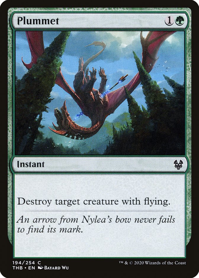 Card Scan of Plummet | THB