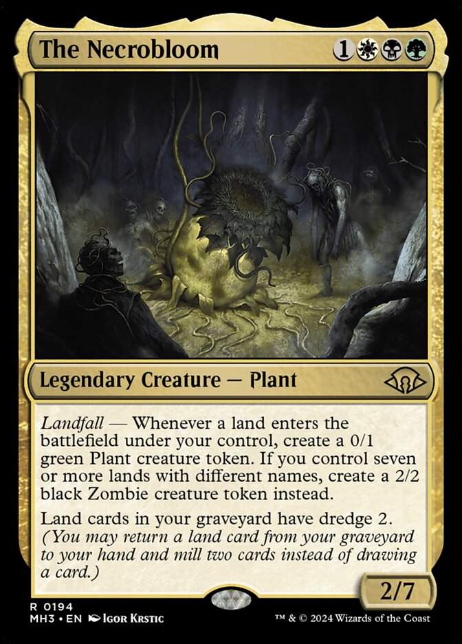 Card Scan of The Necrobloom | MH3