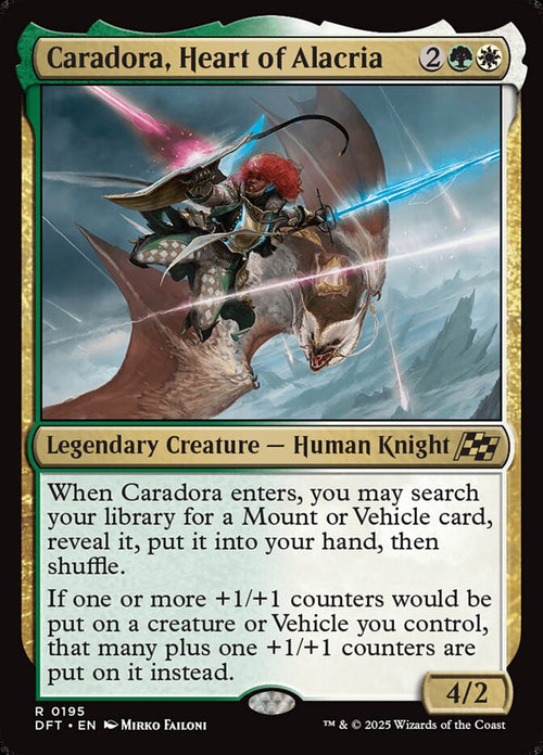 Card Scan of Caradora, Heart of Alacria | DFT