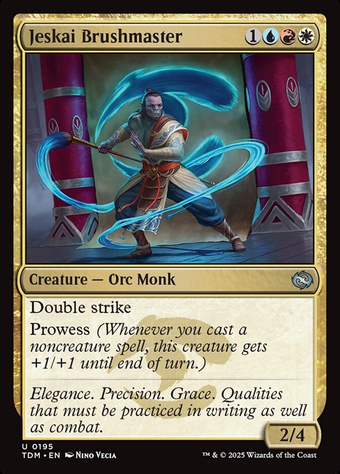 Card Scan of Jeskai Brushmaster | TDM