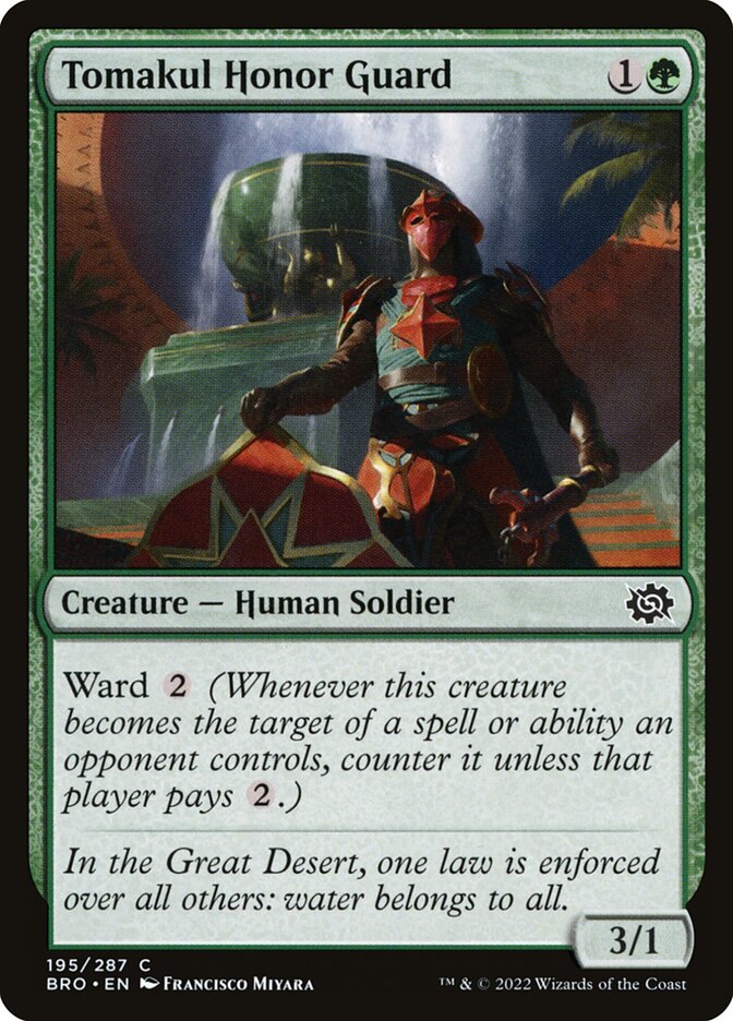 Card Scan of Tomakul Honor Guard | BRO