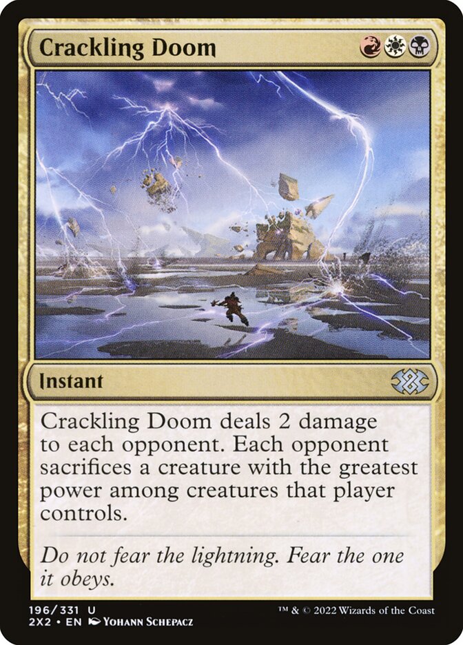 Card Scan of Crackling Doom | 2X2