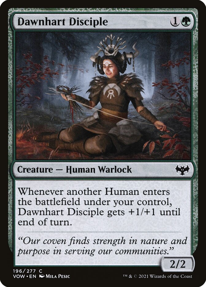 Card Scan of Dawnhart Disciple | VOW