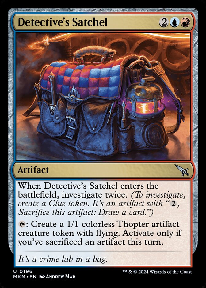 Card Scan of Detective's Satchel | MKM
