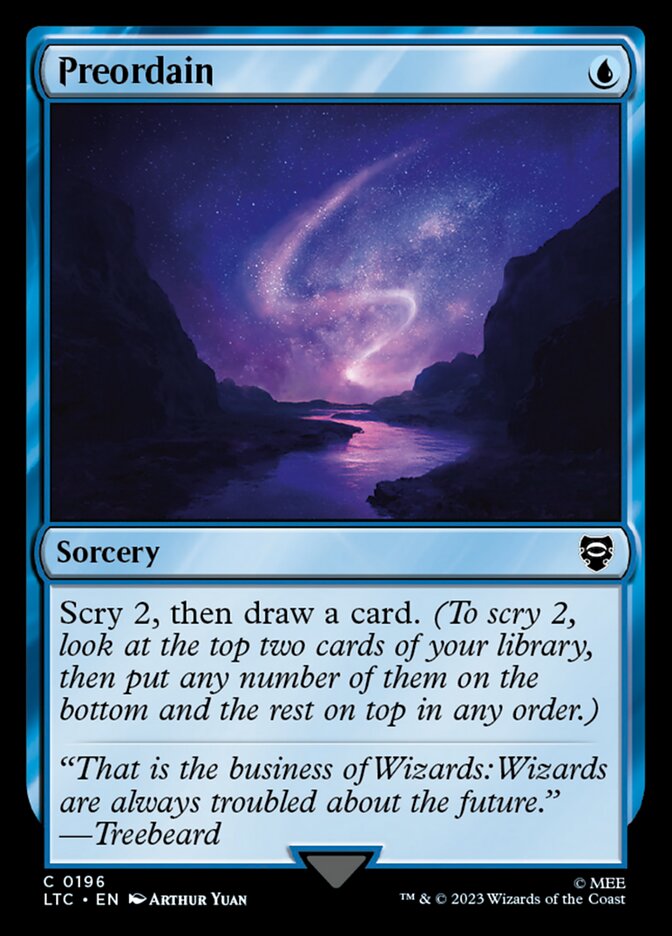 Card Scan of Preordain | LTC