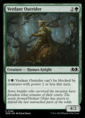 Card Scan of Verdant Outrider | WOE