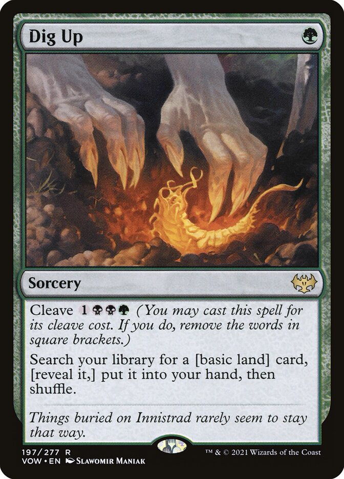 Card Scan of Dig Up | VOW