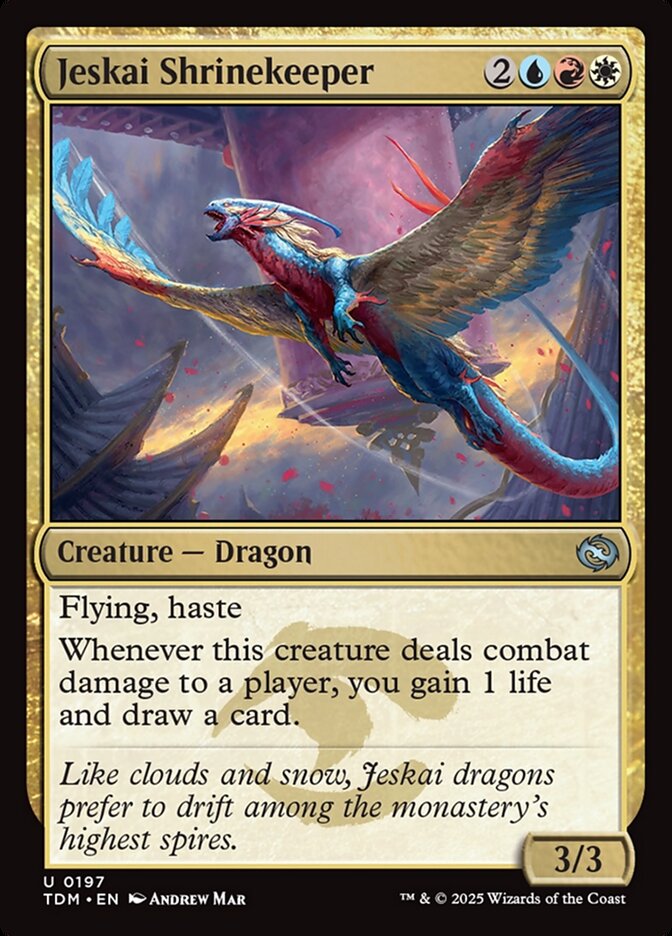 Card Scan of Jeskai Shrinekeeper | TDM