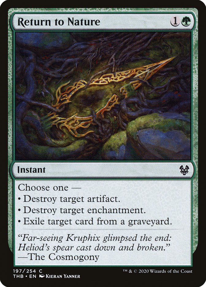 Card Scan of Return to Nature | THB