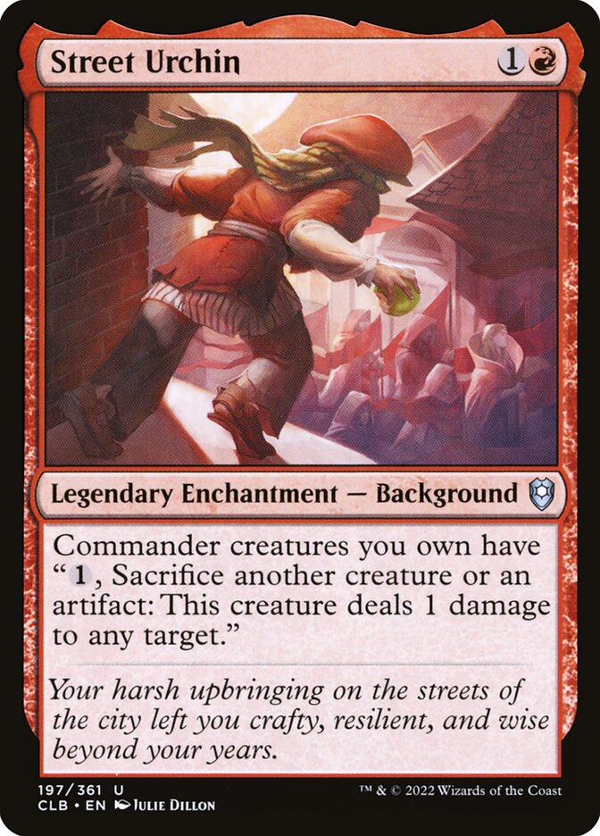 Card Scan of Street Urchin | CLB