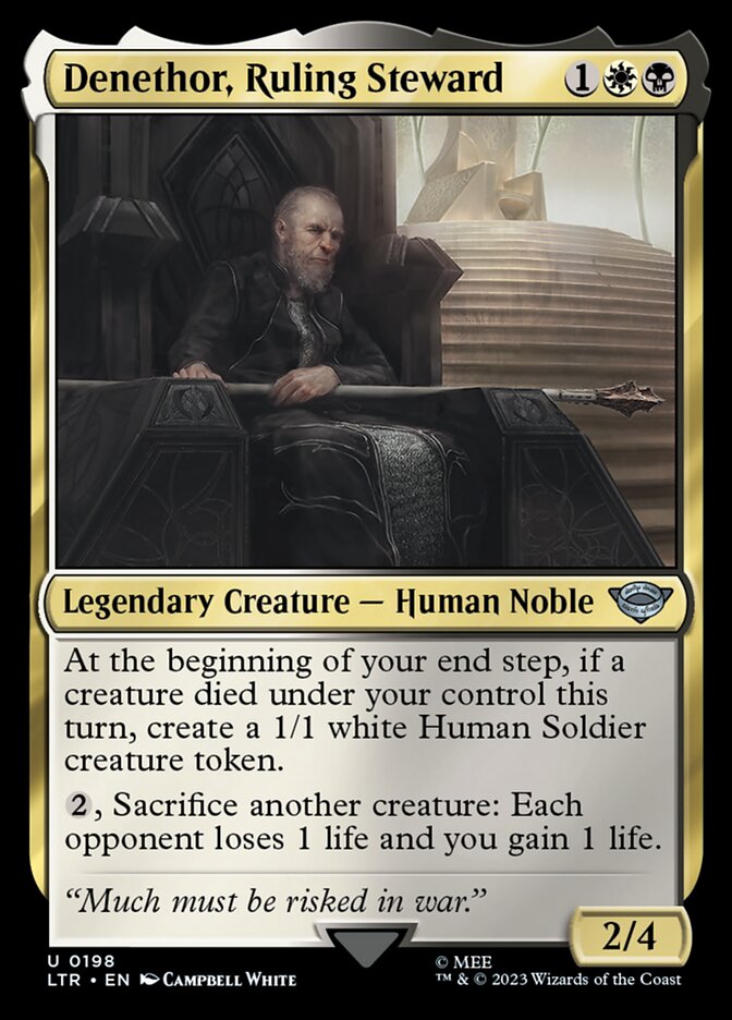 Card Scan of Denethor, Ruling Steward | LTR