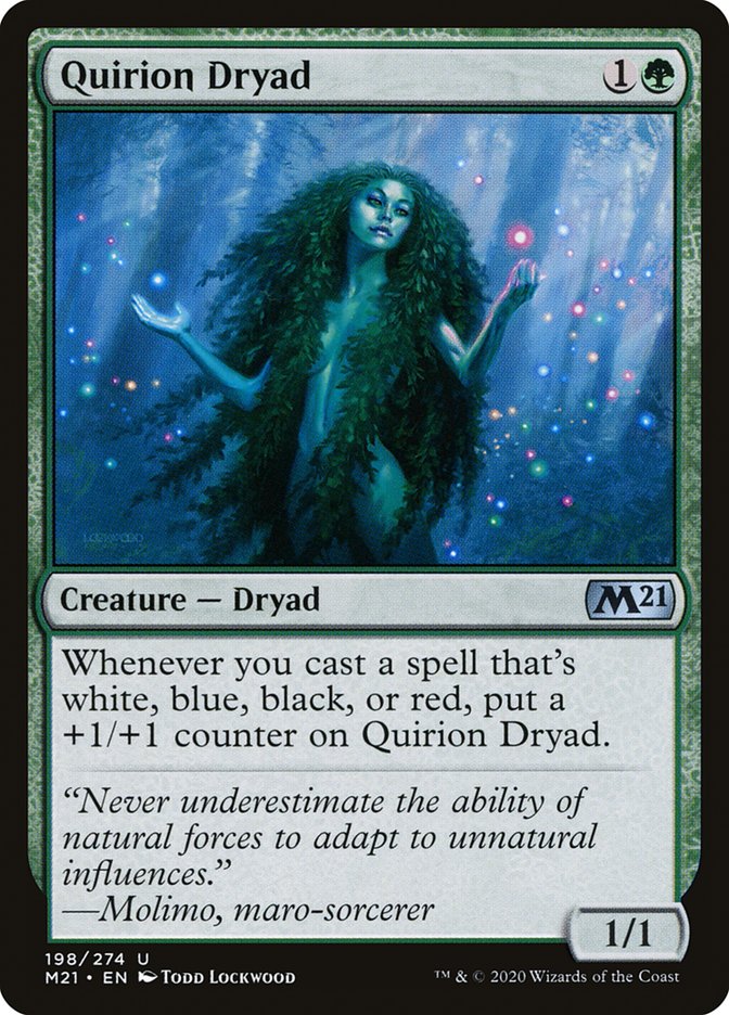 Card Scan of Quirion Dryad | M21