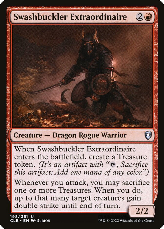 Card Scan of Swashbuckler Extraordinaire | CLB